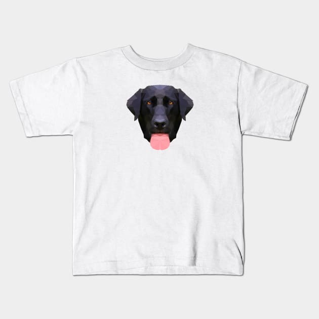 Black Lab Kids T-Shirt by arlingjd